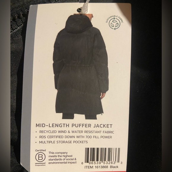 NEW Mondetta Outdoor Project Women's Mid Length Down Puffer Jacket Black S, XL - Picture 9 of 10